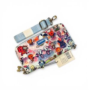 Tokidoki Angels & Little Devils Design Long Wallet w/ Strap Naughty or Nice NWT
